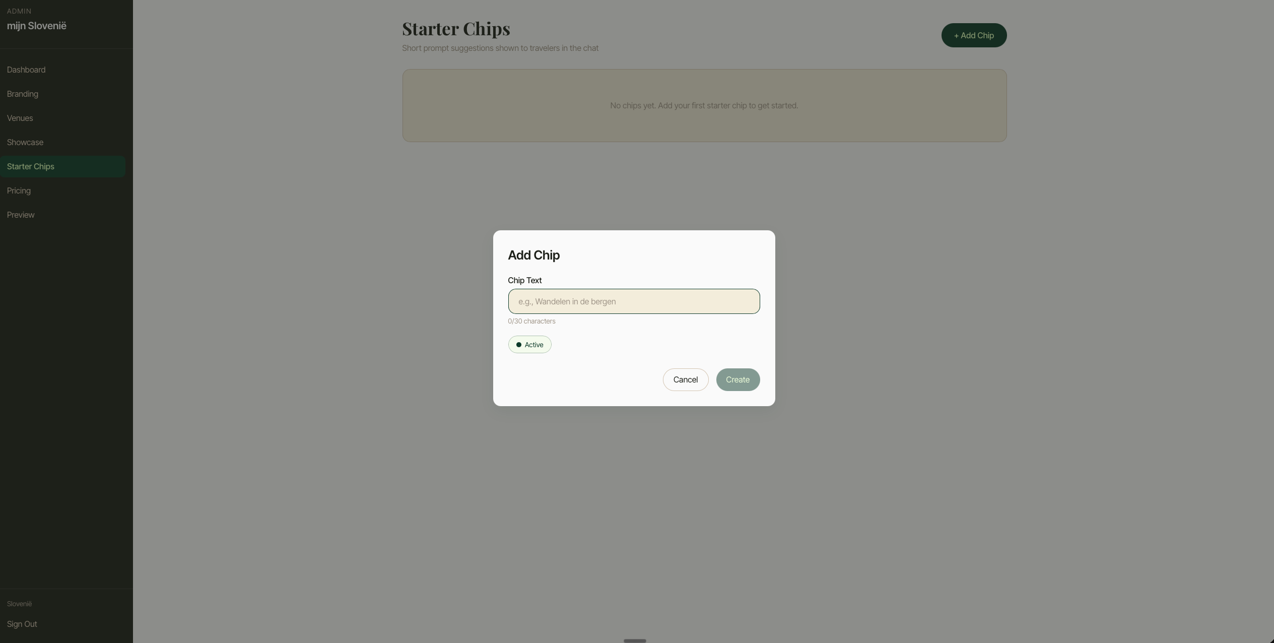 Agency controls: tags, chips, filters